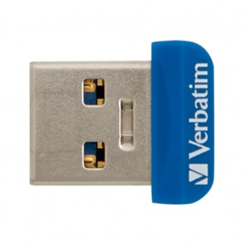 флеш USB 64GB Store 'n' Stay NANO Blue USB 3.0 Verbatim (98711)