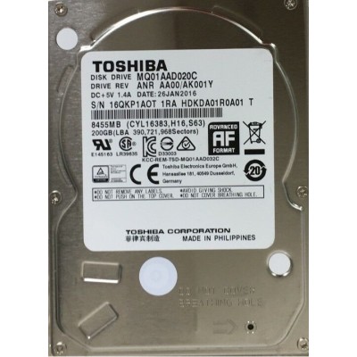 Жорсткий Диск 2.5" 200GB Toshiba MQ01AAD020C