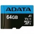 Карта пам'яті 64GB microSD class 10 UHS-I A1 Premier A-DATA (AUSDX64GUICL10A1-RA1)