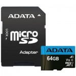 Карта пам'яті 64GB microSD class 10 UHS-I A1 Premier A-DATA (AUSDX64GUICL10A1-RA1)