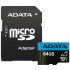 Карта пам'яті 64GB microSD class 10 UHS-I A1 Premier A-DATA (AUSDX64GUICL10A1-RA1)