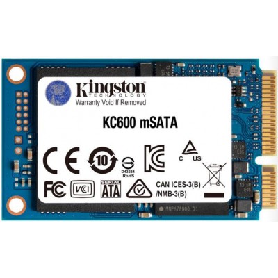 SSD 256GB Kingston KC600 mSATA SATAIII 3D TLC (SKC600MS/256G)