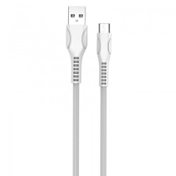 Кабель USB 2.0 AM to Micro 5P 1.0m White ColorWay (CW-CBUM028-WH)