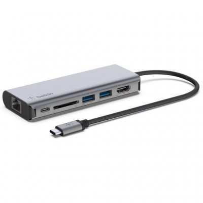 USB-хаб Belkin USB-C 6in1 Multiport Dock (AVC008BTSGY)