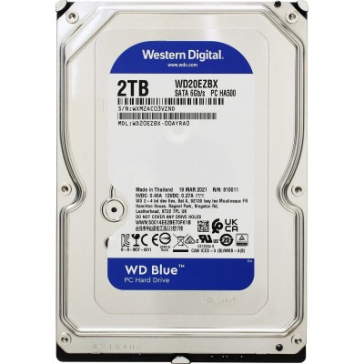 Жорсткий диск 3.5" 2TB Western Digital WD20EZBX 3.5" ✔SATA 6Gb / s (SATA-III) ✔7200 оборотов / мин. ✔Буфер: 256 Мб