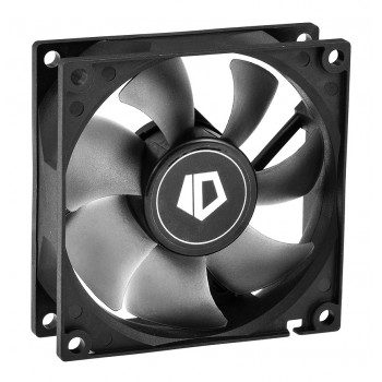 Вентилятор 80мм ID-Cooling NO-8025-SD 3-pin+Molex, Black/White гідродинамічний 2000RPM 21dB
