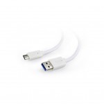 Кабель USB - Type-C 1.0m   Cablexpert (CCP-USB3-AMCM-1M-W) USB 3.0 Type-A - USB Type-C , 1 м 