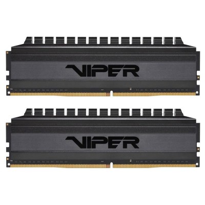 Пам'ять DDR4 32GB (2x16GB) 3600 Patriot Viper Blackout C18-20-20-40 набор из 2-х модулей (PVB432G360C8K)
