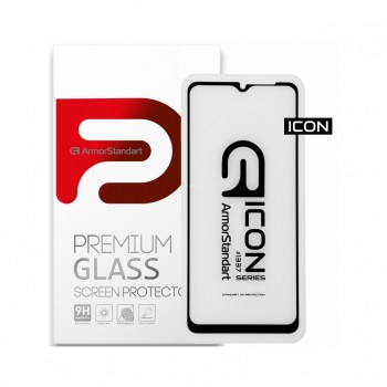 Захисне скло Armorstandart Icon для Samsung Galaxy A12 SM-A125 Black, 0.33mm (ARM57968)
