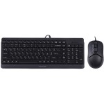 Комплект (клавіатура, миша) A4-tech F1512 Black (F1512 Black)