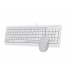 Комплект (клавіатура, миша) A4-tech F1512 White (F1512 White)