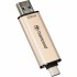 флеш USB 128GB JetFlash 930 Gold-Black USB 3.2/Type-C Transcend (TS128GJF930C)