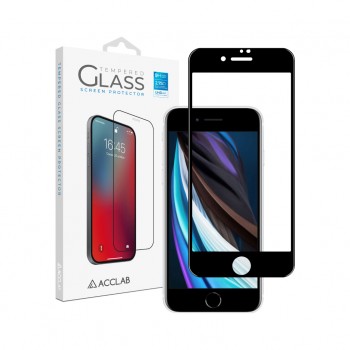 Захисне скло ACCLAB Full Glue для Apple iPhone SE 2020/8/7 Black (1283126508172)