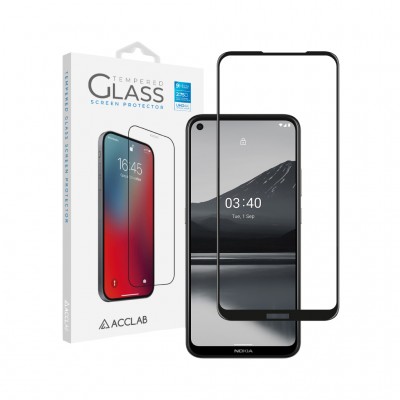 Захисне скло ACCLAB Full Glue для Nokia 3.4 Black (1283126511516)