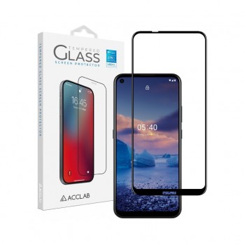 Захисне скло ACCLAB Full Glue для Nokia 5.4 Black (1283126510809)