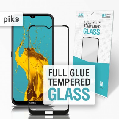 Захисне скло Piko для Nokia 1.4 Black Full Glue, 0.3mm, 2.5D (1283126511820)