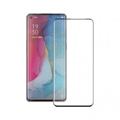 Захисне скло PowerPlant для Oppo Reno4 Pro Black Full Screen, 3D (GL609239)