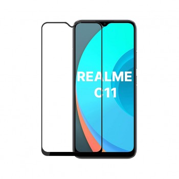 Захисне скло PowerPlant для Realme C11 Black Full Screen (GL609260)