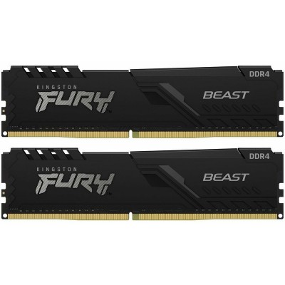 Пам'ять DDR4 2x16GB/3200 Kingston Fury Beast Black (KF432C16BB1K2/32)