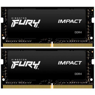 Пам'ять для ноутбука SO-DIMM 2x32GB/3200 DDR4 Kingston Fury Impact (KF432S20IBK2/64)