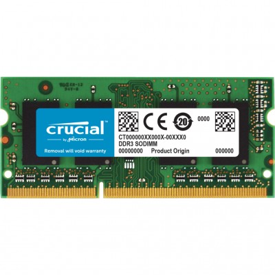 Пам'ять для ноутбука SoDIMM DDR3 4GB 1600 MHz MICRON CT4G3S160BJM
