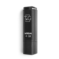 флеш USB USB 4GB T&G 121 Vega Series Black (TG121-4GBBK)