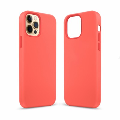Чохол Apple iPhone 12 Pro Max Premium Silicone Pink Citr (MCLP-AI12PMPC) MakeFuture