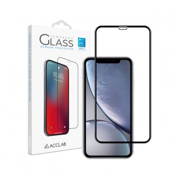 Захисне скло ACCLAB Full Glue для Apple iPhone 11/XR Black (1283126508196)