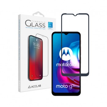 Захисне скло ACCLAB Full Glue для Motorola Moto G10/G30 Black (1283126514371)