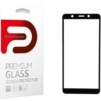 Захисне скло Armorstandart для Tecno Pop 3 (BB2) Black Full Glue (ARM57585)