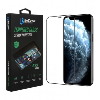 Скло захисне BeCover Apple iPhone 13 / 13 Pro Black (706663)