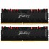 Пам'ять DDR4 16GB (2x8GB) 4000 MHz Renegade RGB Black Kingston Fury (ex.HyperX) KF440C19RBAK2/16