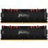 Пам'ять DDR4 16GB (2x8GB) 4266 MHz Renegade RGB Black Kingston Fury (ex.HyperX) KF442C19RBAK2/16