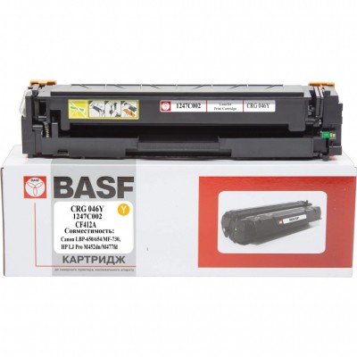 Картридж Canon 046, LBP-650, HP LJ Pro M452dn аналог 1247C0 (BASF-KT-CRG046Y-U) BASF