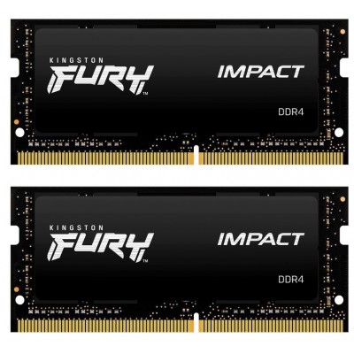 Пам'ять для ноутбука SO-DIMM 2x16GB/3200 DDR4 Kingston Fury Impact (KF432S20IBK2/32)