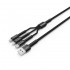 Кабель USB 2.0 AM to Lightning + Micro 5P + Type-C 4.0A (20W) ColorWay (CW-CBU3003-GR)