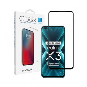 Захисне скло ACCLAB Full Glue для Realme X3 Black (1283126508462)