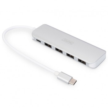 USB-хаб DIGITUS USB Type-C, 4xUSB 3.0 (DA-70242-1)