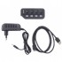USB-хаб Maxxter 4 x USB 2.0 Type-A 1m cable + 5V1A adapter (HU2A-4P-AC-02)