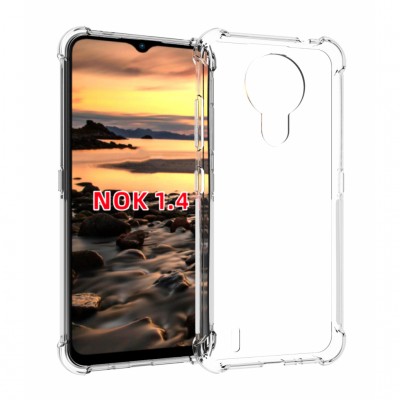 Чохол Anti-Shock Nokia 1.4 Clear (706965) BeCover