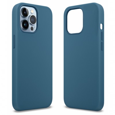 Чохол Apple iPhone 13 Pro Max Premium Silicone Blue Jay (MCLP-AI13PMBJ) MakeFuture
