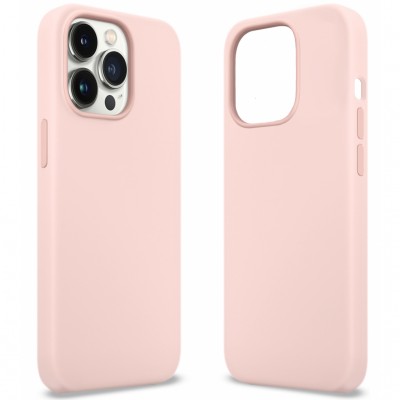 Чохол Apple iPhone 13 Pro Premium Silicone Chalk Pink (MCLP-AI13PCP) MakeFuture
