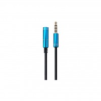 Аудио-кабель (jack 3.5мм-M/jack 3.5мм-F) Maxxter (16847) 1.0м 4-pin (A-3434-1m)
