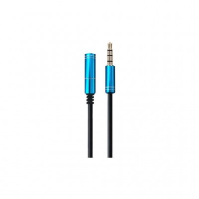 Аудио-кабель (jack 3.5мм-M/jack 3.5мм-F) Maxxter (16847) 1.0м 4-pin (A-3434-1m)