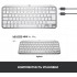 Клавіатура Logitech MX Keys Mini For Mac Wireless Illuminated Pale Gre (920-010526)