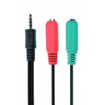 Аудіо-кабель Jack 3.5mm папа/2х3.5mm мама Cablexpert (CCA-417)