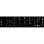 Наклейка на клавіатуру Grand-X 68 keys UA green, Latin white (GXDGUA)