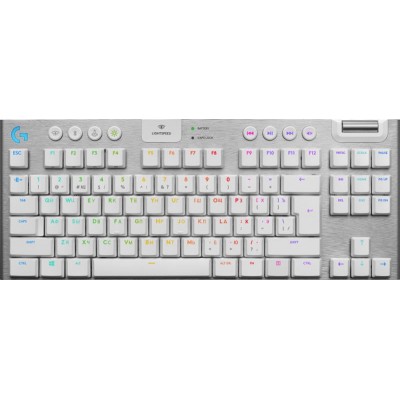 Клавiатура Logitech G915 Gaming TKL Tenkeyless LightSpeed Wireless RGB Mechanical White(920-009664)