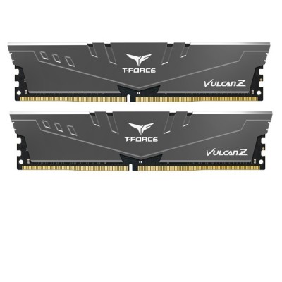 Пам'ять DDR4 16GB (2x8GB) 3200 Team Vulcan Z Grey C16-20-20-40 набор из 2-х модулей (TLZGD416G3200HC16FDC01)