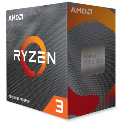 Процесор Ryzen 3 4100 (100-100000510BOX) 4 ядра, 8 потоків, 3.8 GHz, 4.0 GHz, TDP - 65W,